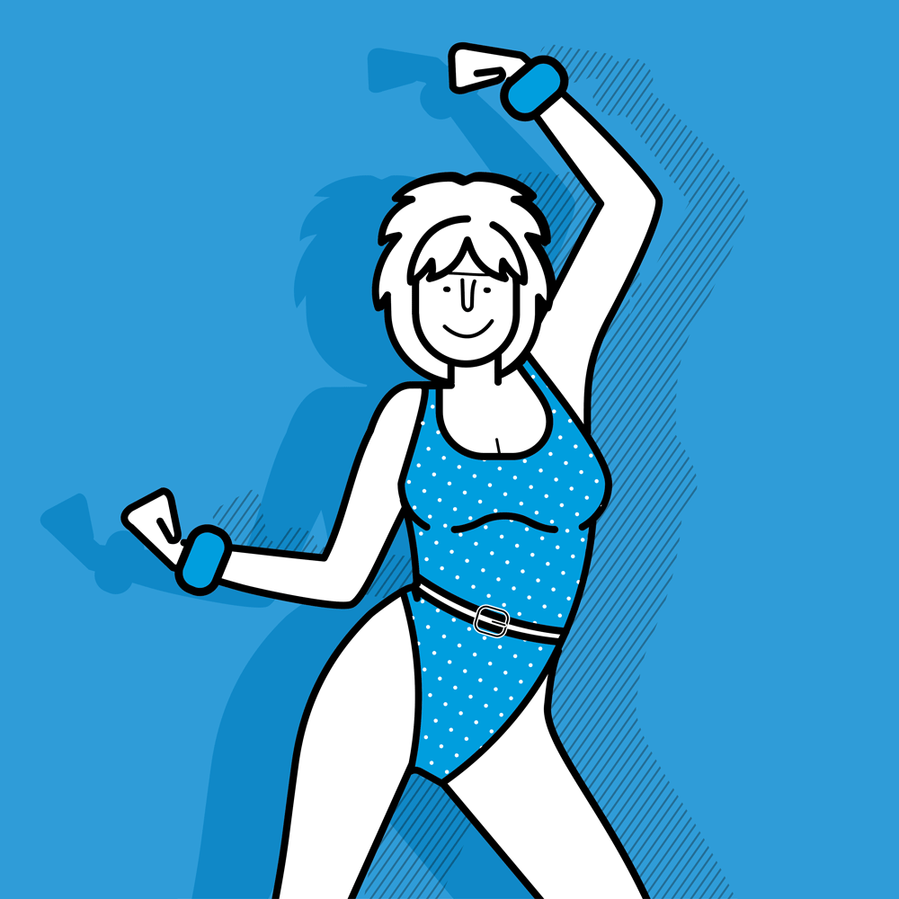 Jane Fonda Low impact aerobic workout QUEEN. FLEEEX.
