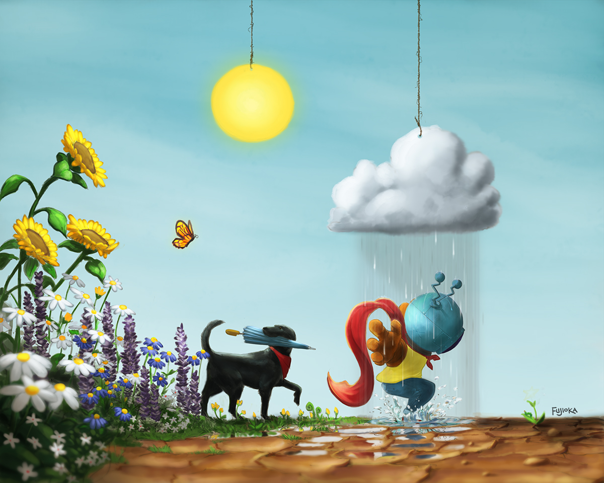 The Rain Cloud and the Sun