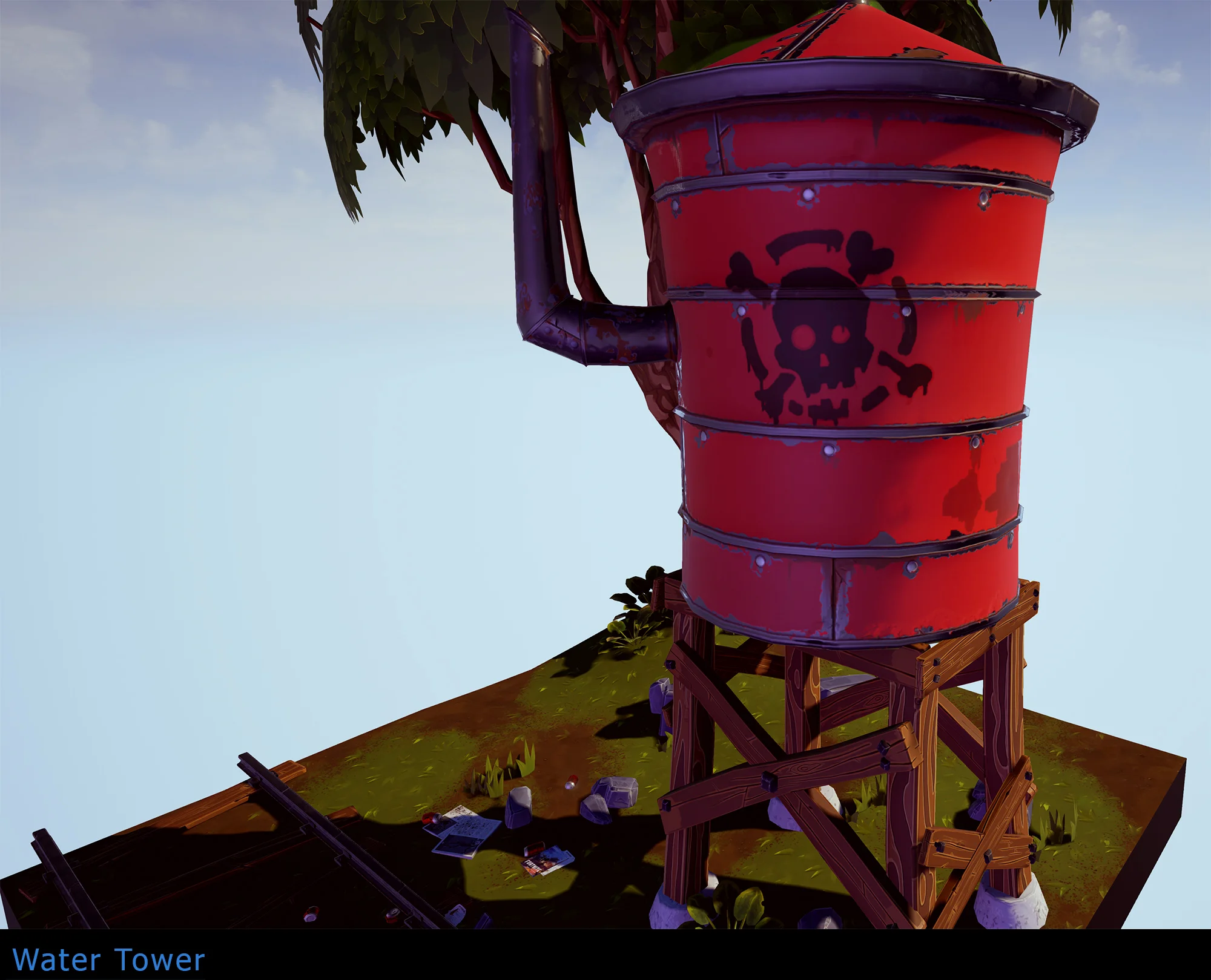Water Tower.