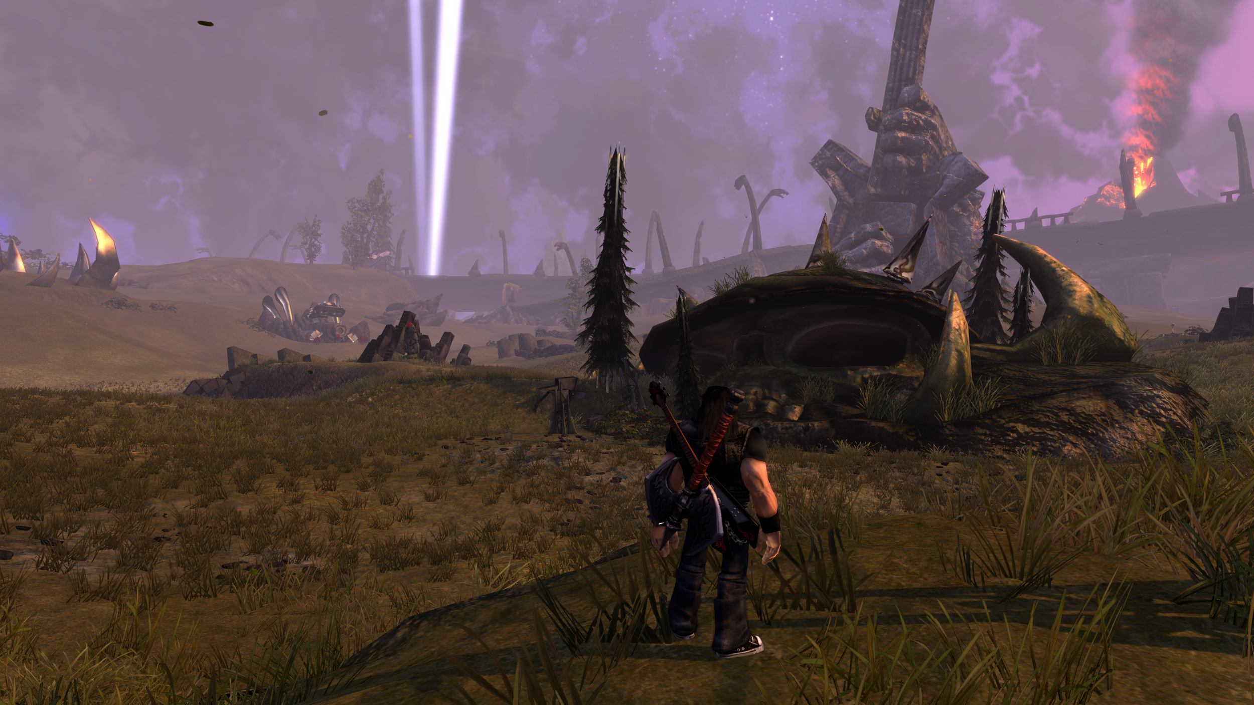  Modeled the skull structure, trees, and speaker rock formations. 