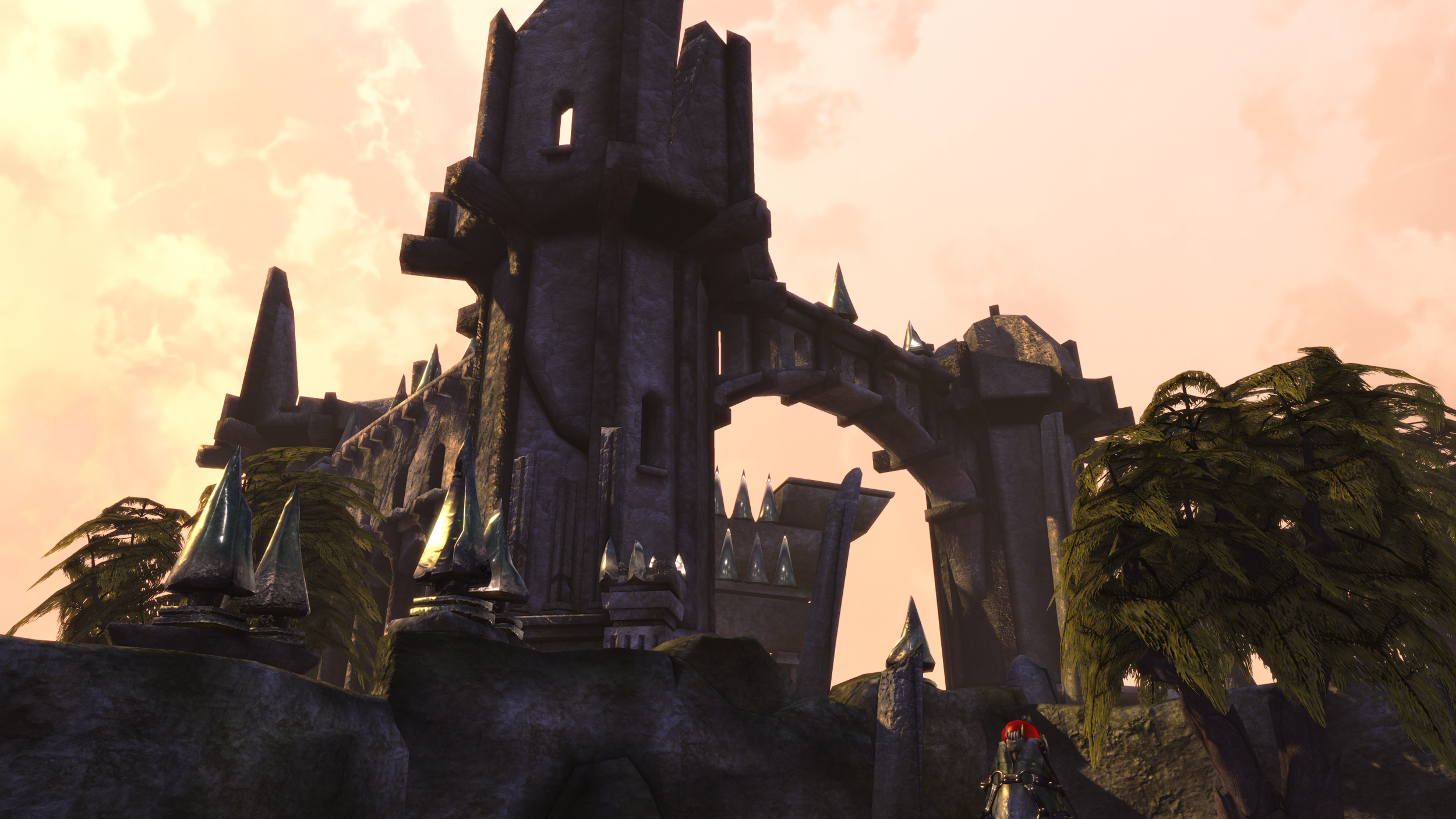  Modeled the castle ruins. 