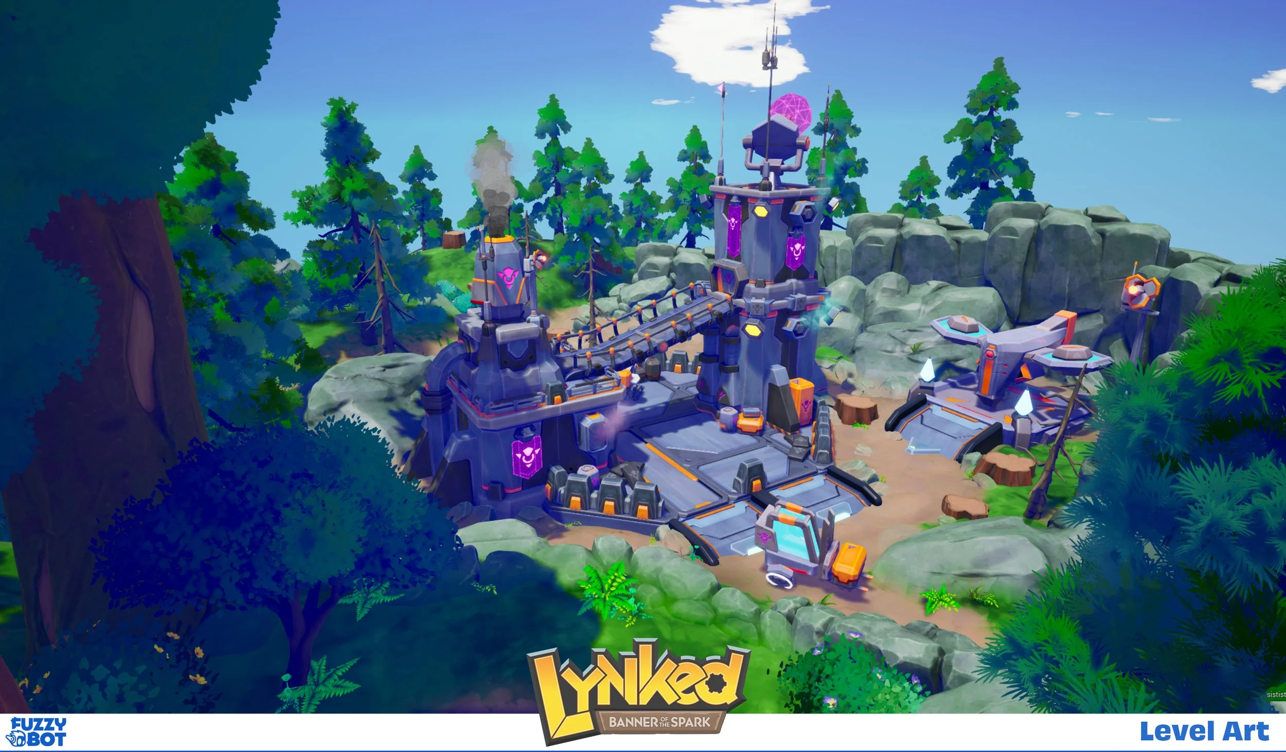 Using kits and assets created by our talented team I would sometimes help out with set dressing/world building duties.