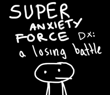 Super Anxiety Force DX is a game about stress and anxiety. We have plenty of epic games about being awesome and powerful. We need more miniplot games about being pathetic and weak. This is one. Play the browser edition here .