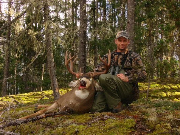 One of the largest black tail bucks ever harvested in British Columbia Canada.