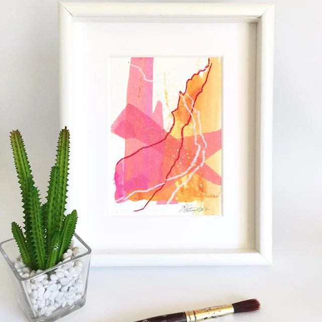 This is the final piece in the Summer Heat Series. Just 4 little warm reminders of summer fun! I think they would look great as a grouping together on a wall too. A sort of a bright & sunny statement feature for a light filled casual room don't you think? Swipe👉 to see them together! 💙
#whitneydesignstudios .
.
For more Inspired art Follow 👉 @whitneydesignstudios 👈 & click link in my bio 👆 to sign up for my art letter and be the first to know about upcoming shows, sales and new work❣️ .
🔹"Summer Heat 4"🔹5x7"🔹acrylic ink, graphite & pastel on heavy art paper🔹Available now, DM for purchase $40 each or all 4 for $130
.
.
.
.
#santacruzartist #santacruzart #bayareaartist #dsart #colorfulart #sfbayarea #interiordesigners #designinspiration #designideas #staging #interiordecoration #interiorandhome #homedecore #homegoals #interiordesignideas #homedecorating #homestaging #bedeeplyrooted #abmathome #lifestylebloggers #livebeautifully #prettylittlethings #sharemystyle #colorcolourlovers #contemporaryartist #artblog #artdealer #abstractartist #originalartwork