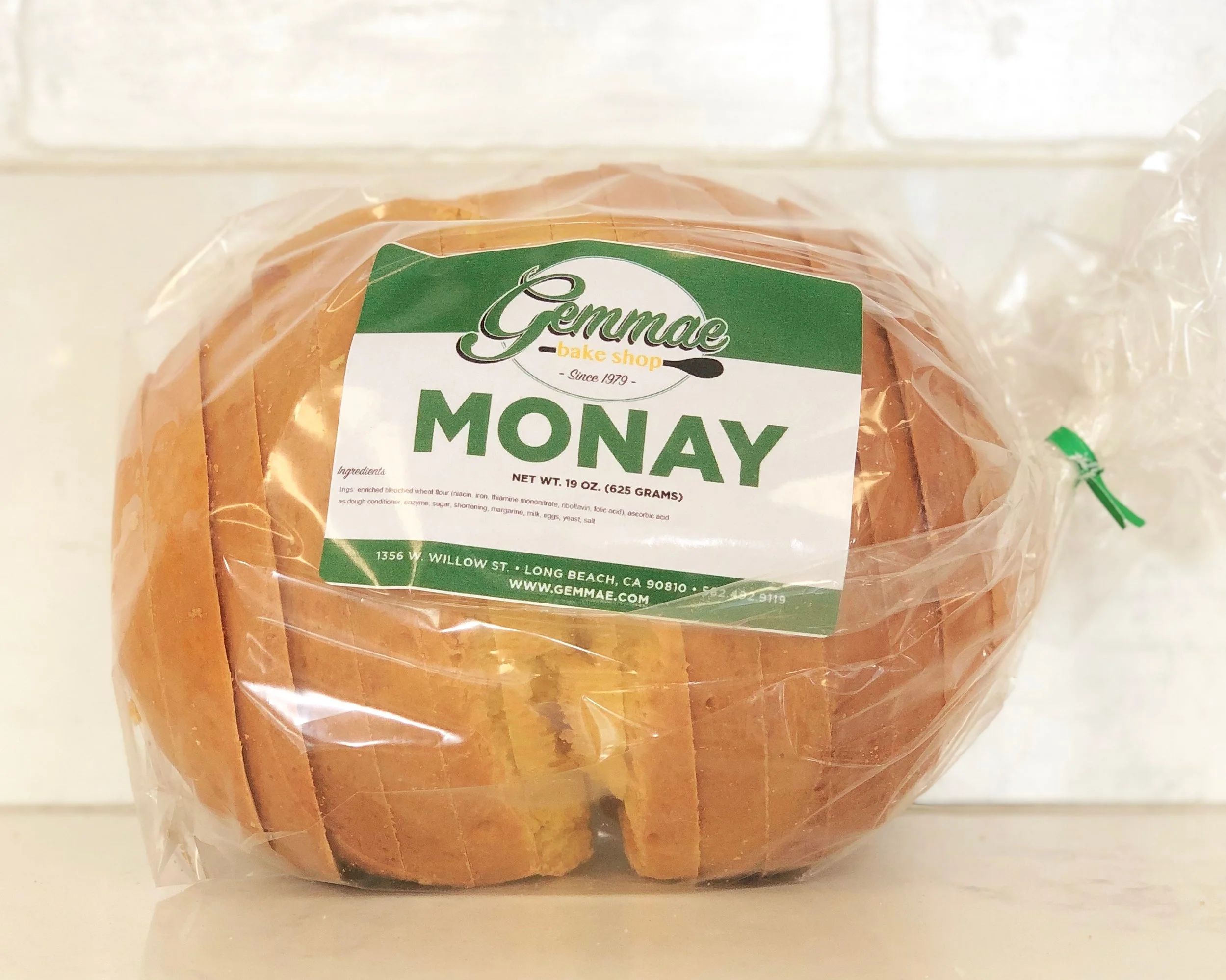 MONAY Dense and buttery bread loaf.