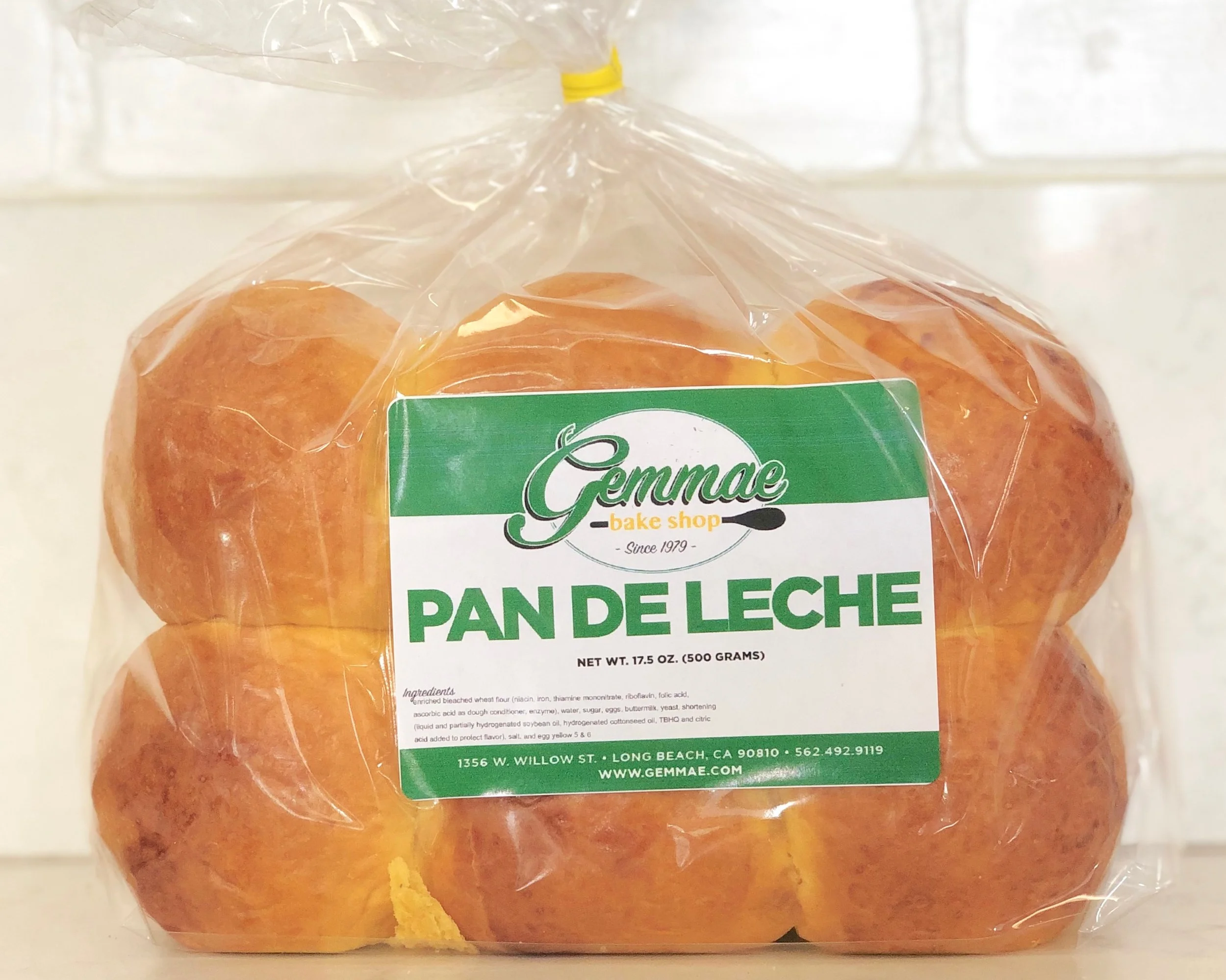PAN DE LECHE Soft, sweet and slightly larger than your average Hawaiian bread. Each bag contains 12 buns. Best when toasted.