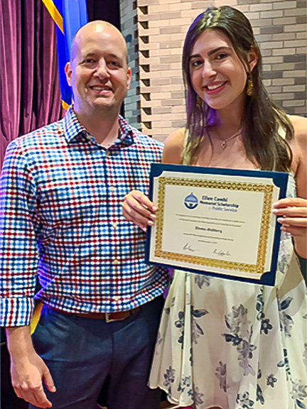 ALYSSA GOLDBERG WITH COUNSELOR MARK MARCHESANI