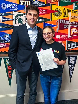 SHAYNA DRUCKMAN WITH Representative MATT BLUMENTHAL