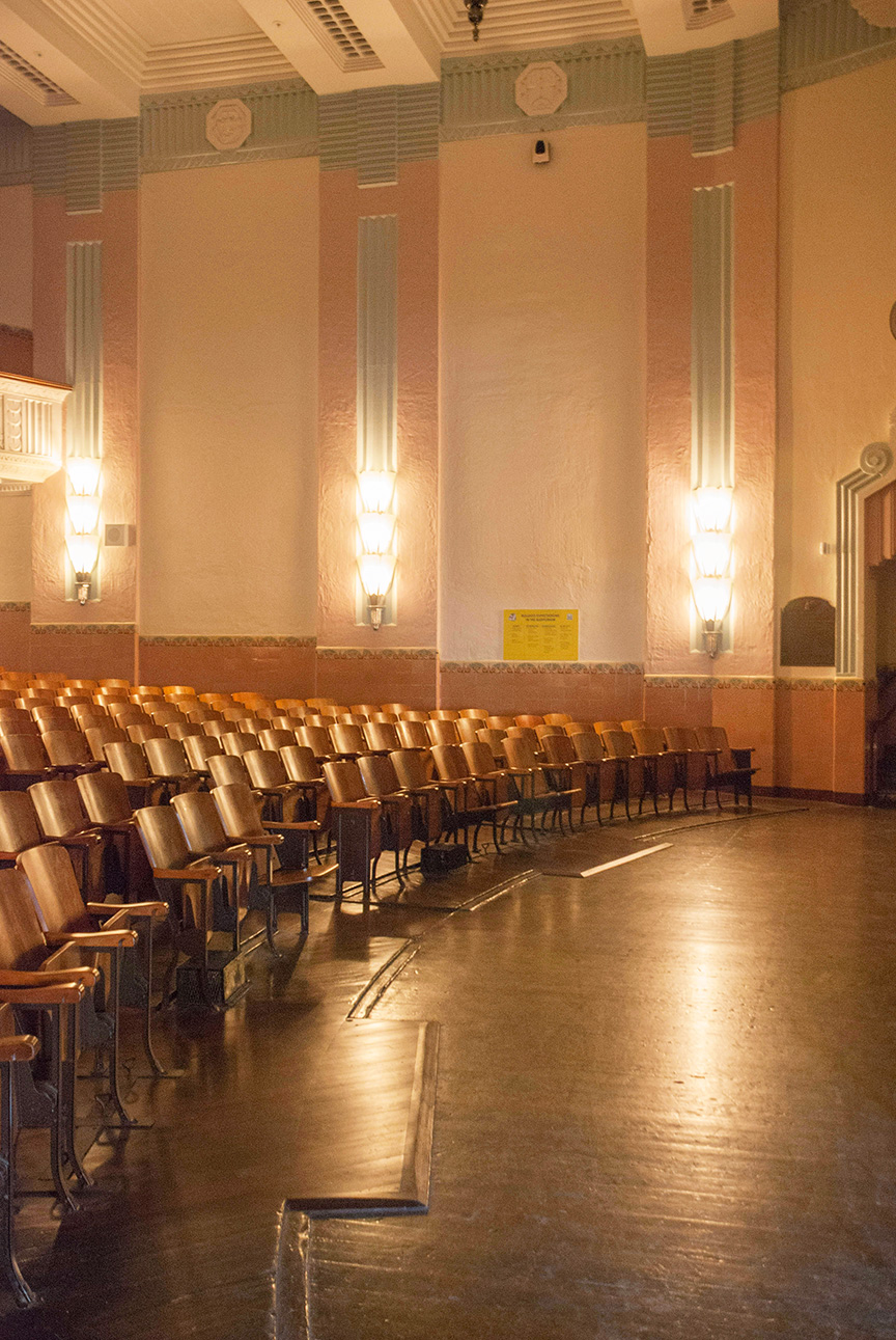 Restored art deco auditorium