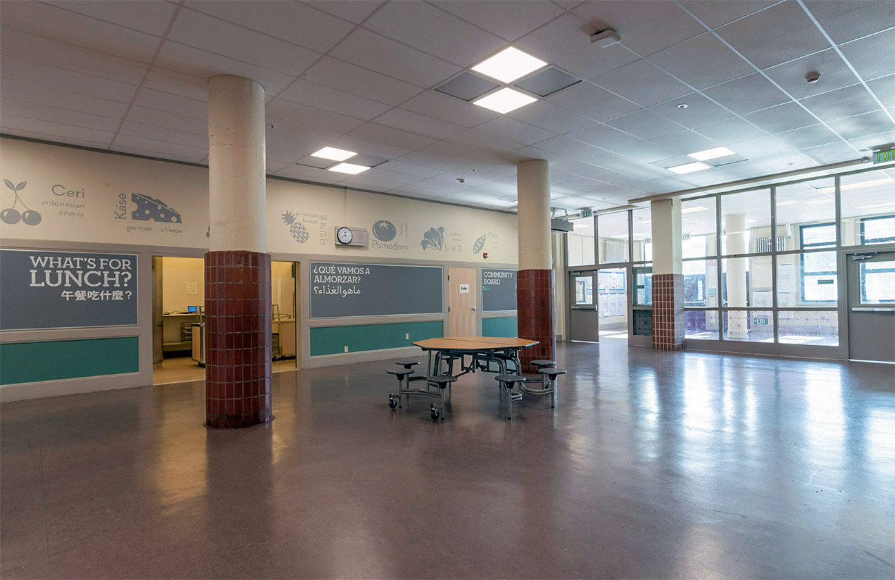 Bringing daylight into the multipurpose room