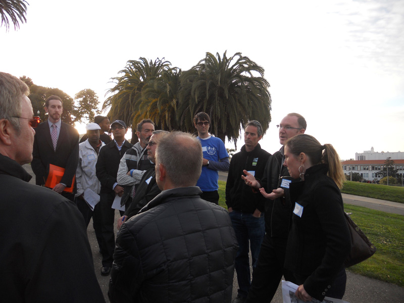 Community awareness walk through the old Dolores Park