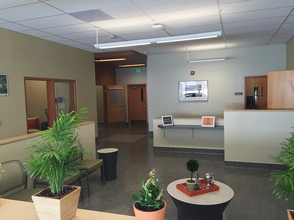 Clinic waiting area
