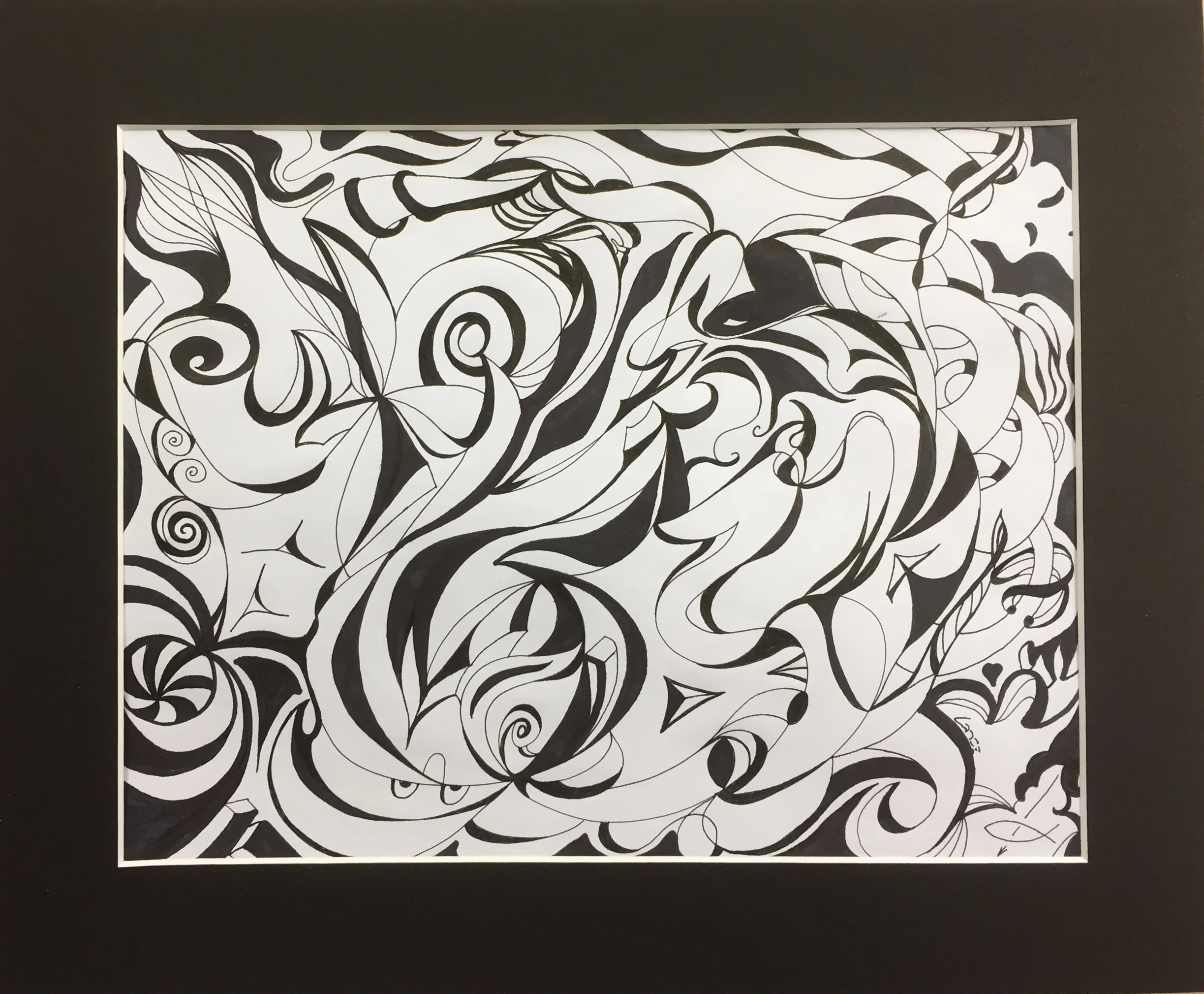 "Concentration in Black and White"