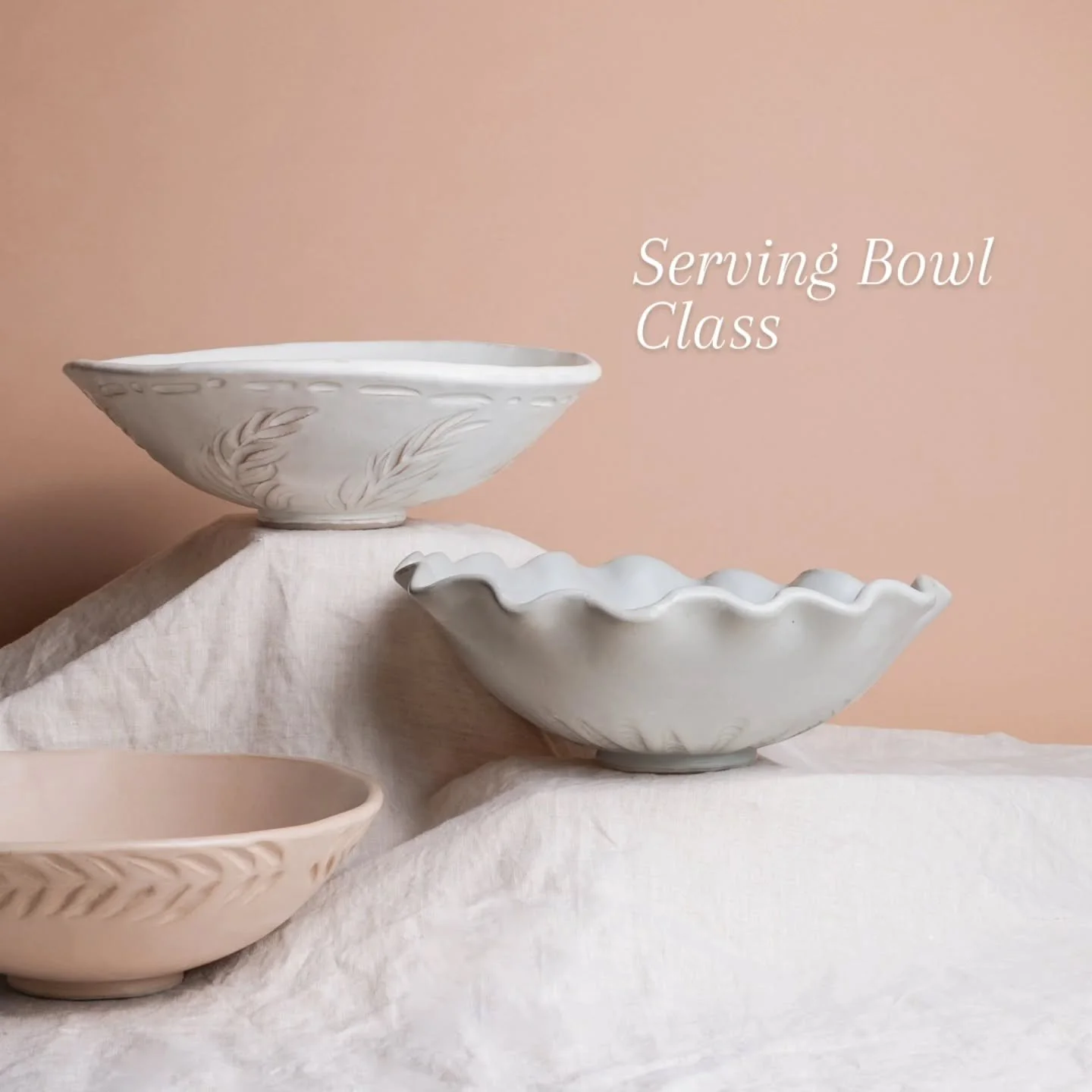 Your fruit asked us to tell you this--we have room in our Serving Bowl Workshop tomorrow from 6-8pm 🍊