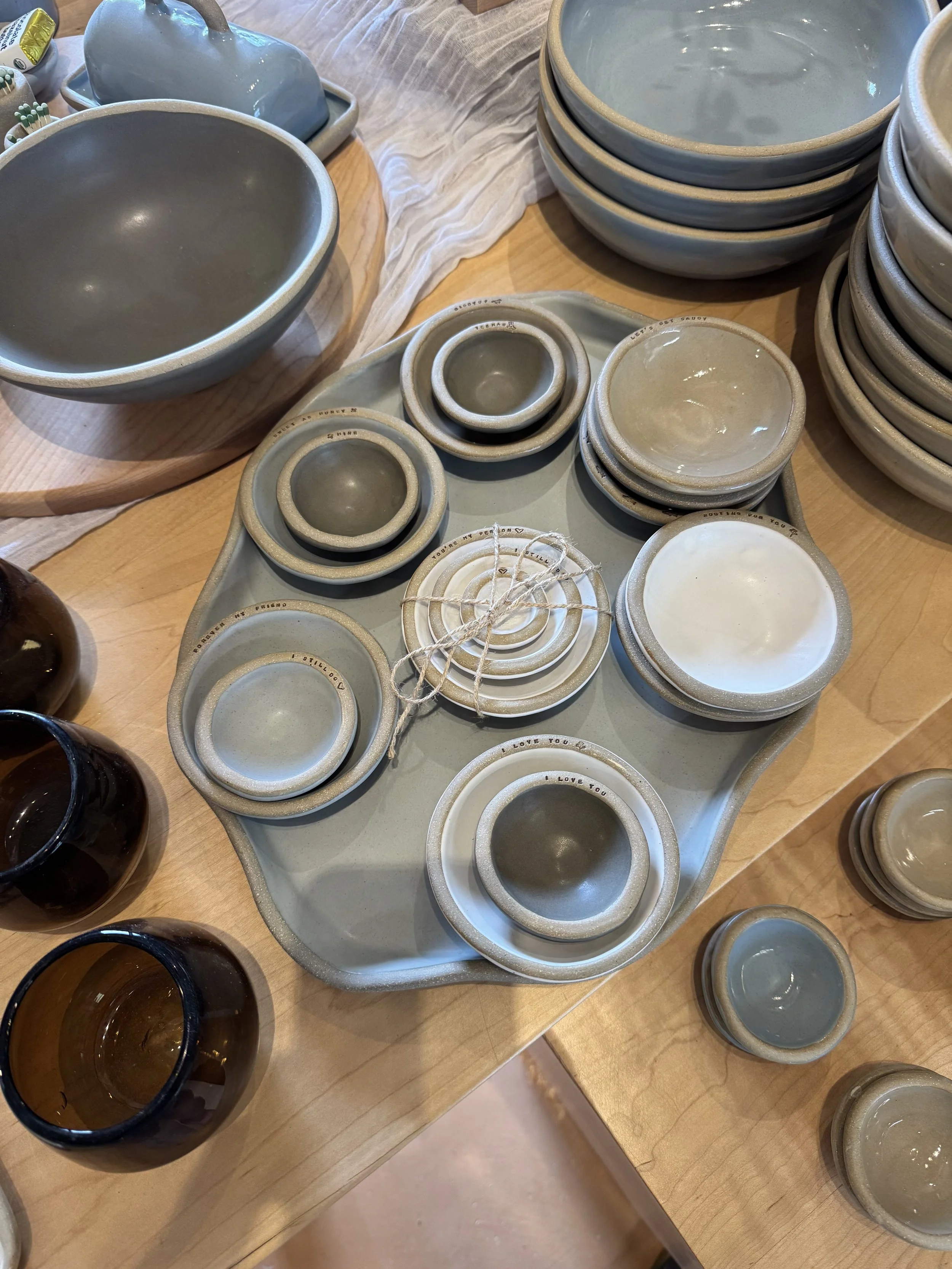 Stamped Catch All Dishes
