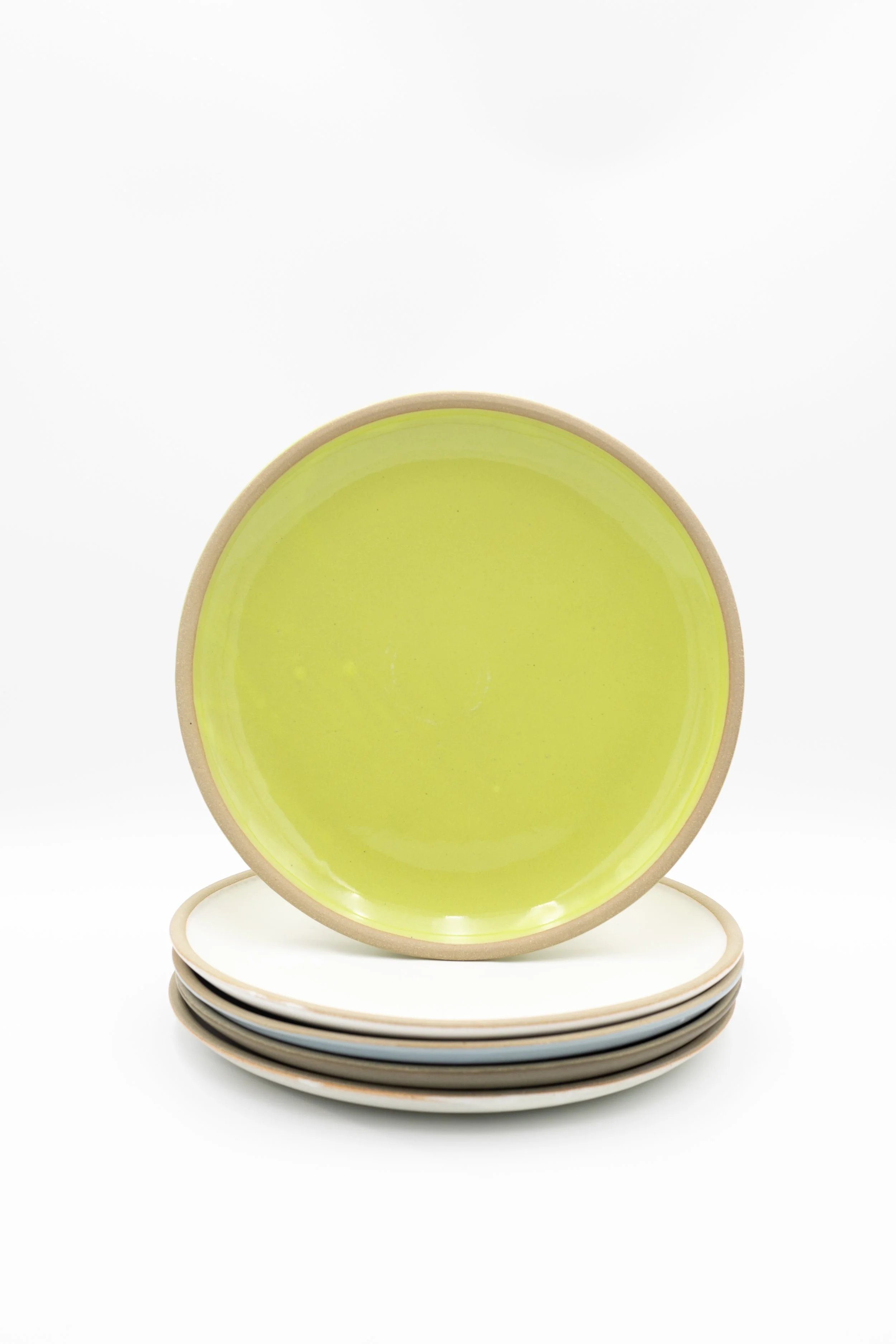 Set of 4 Ceramic Dinner Plates - All Colors