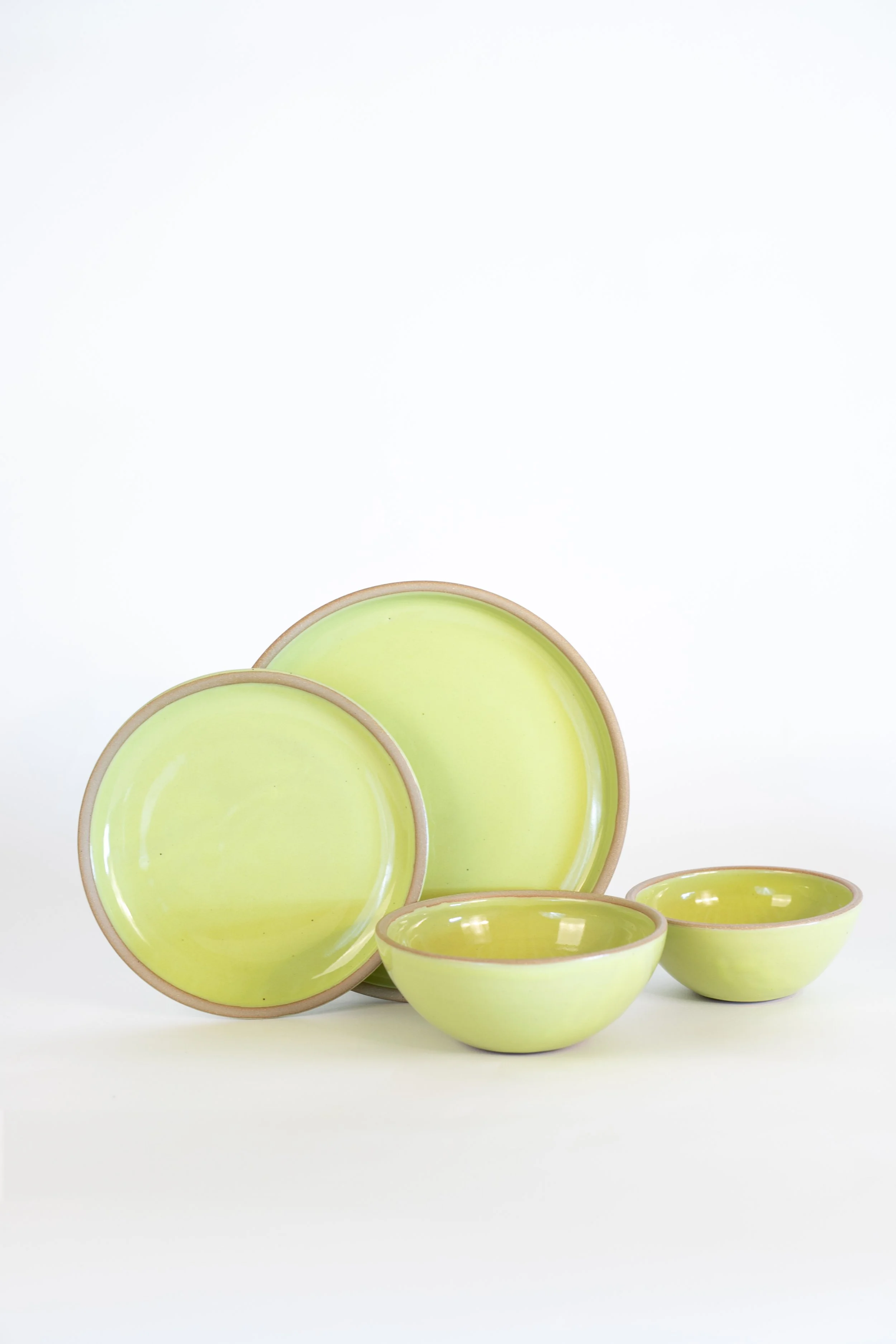 Four Piece Ceramic Tableware Sets - All Colors