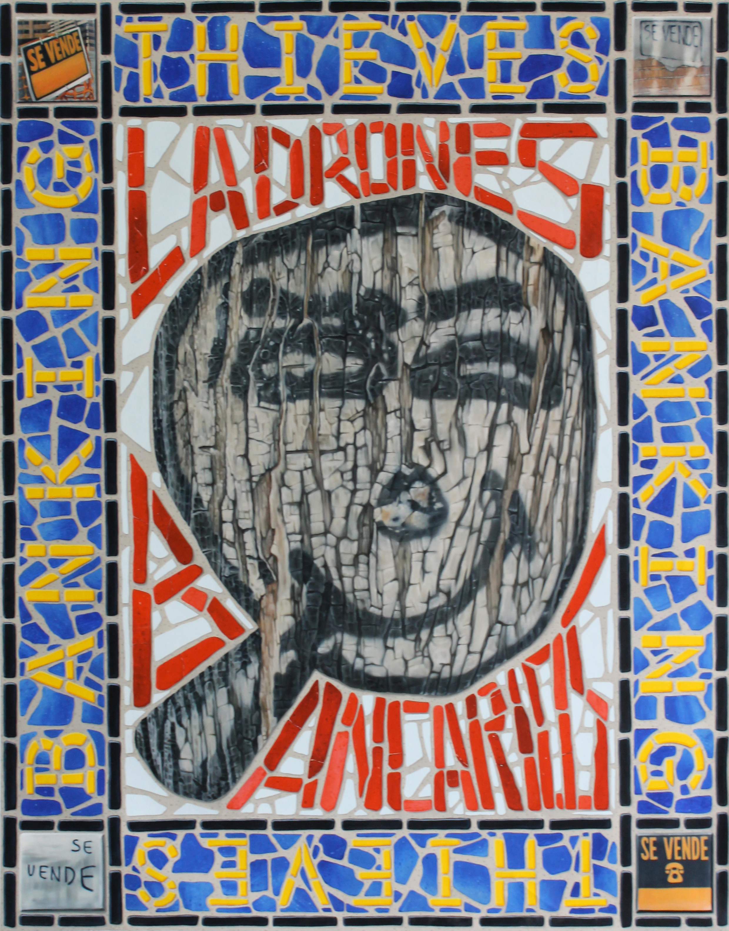 'Thieves', (What Noise does a Pig Make) oil on canvas, 2015