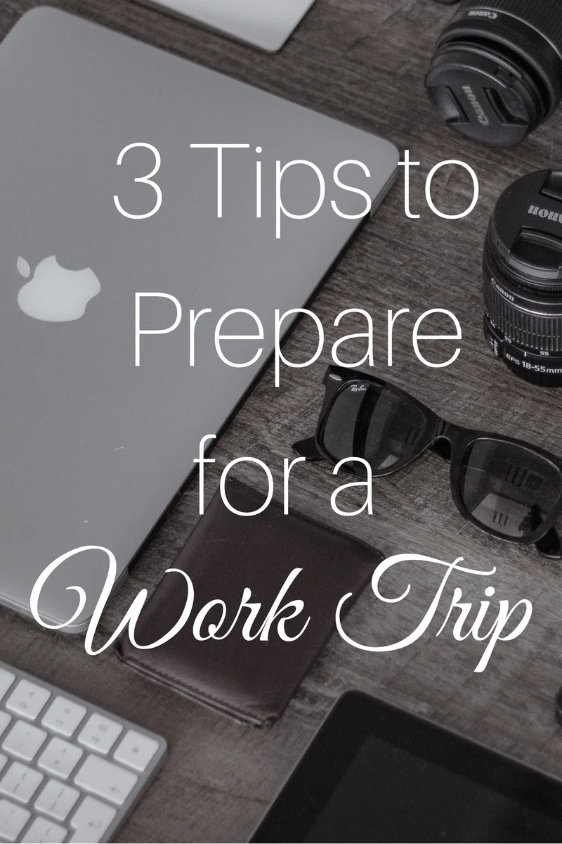 3 Tips To Prepare For A Work Trip