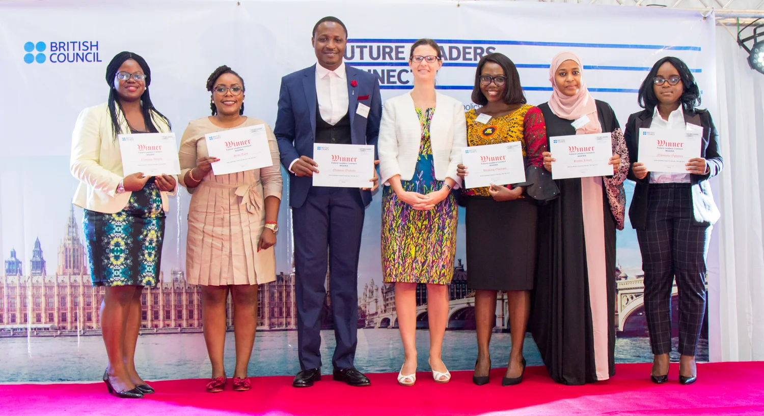 The final 6 with the British Deputy High Commissioner. Photo Credit: @britishng.