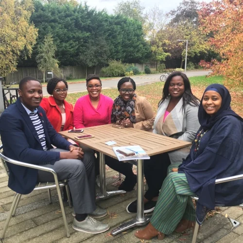 Getting ready to film a video for the British Council's website with #TeamNaija.