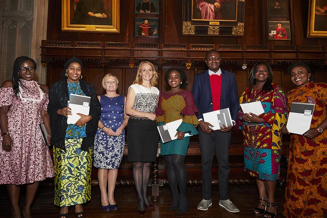 Receiving our executive education certificates from Cathy Butler and Gillian Secret of the Møller Centre.