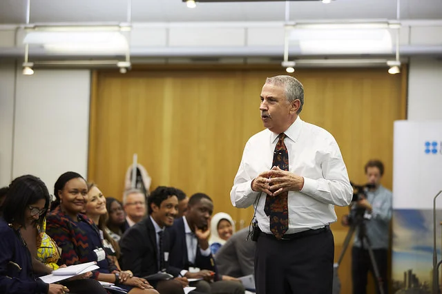 Thomas Friedman giving his keynote speech.