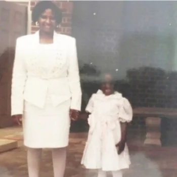 My Mother and I in Virginia Beach, circa 1992.
