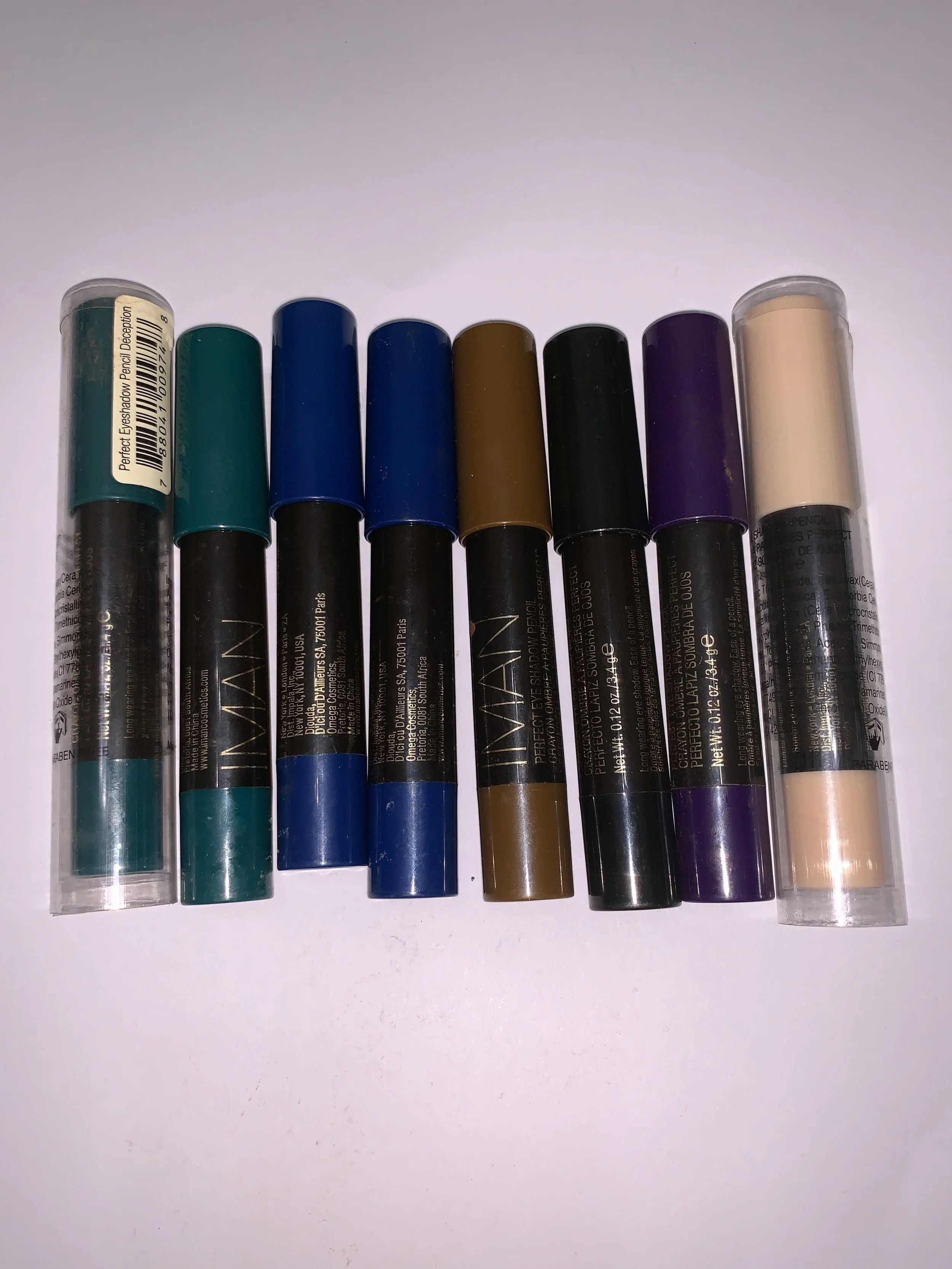 9 (one purple not pictured) Iman Stick Shadows-swatched-$40