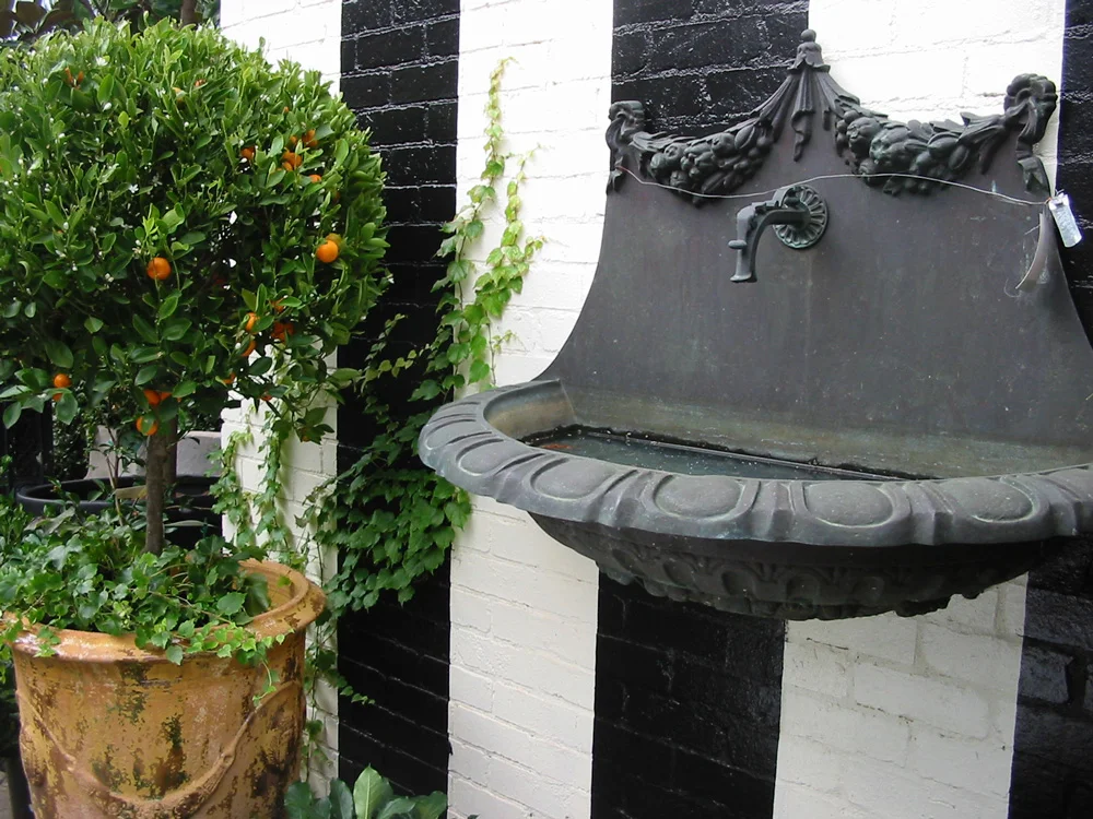 Bronze Wall Fountain H 93 x L 122 x W 65cm