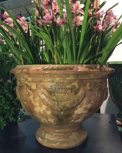 French Anduze Coupe, Ancient Glaze