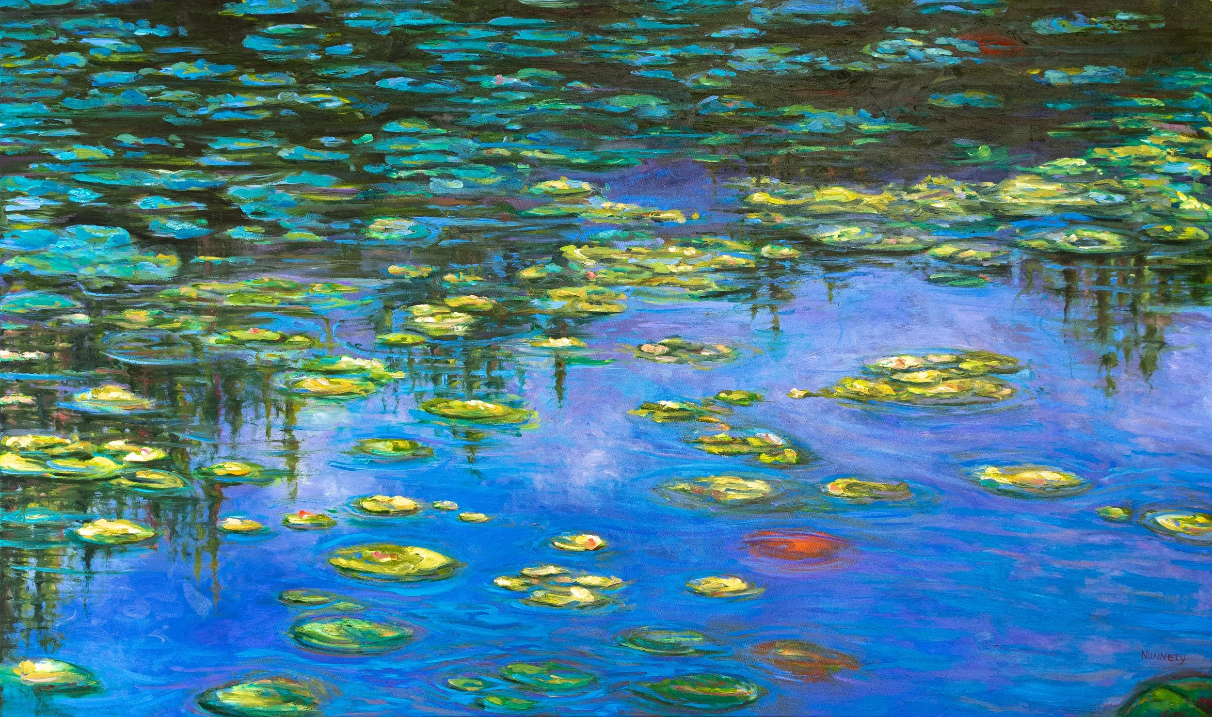 Water Lillies - Ringwood State Park 36 x 60