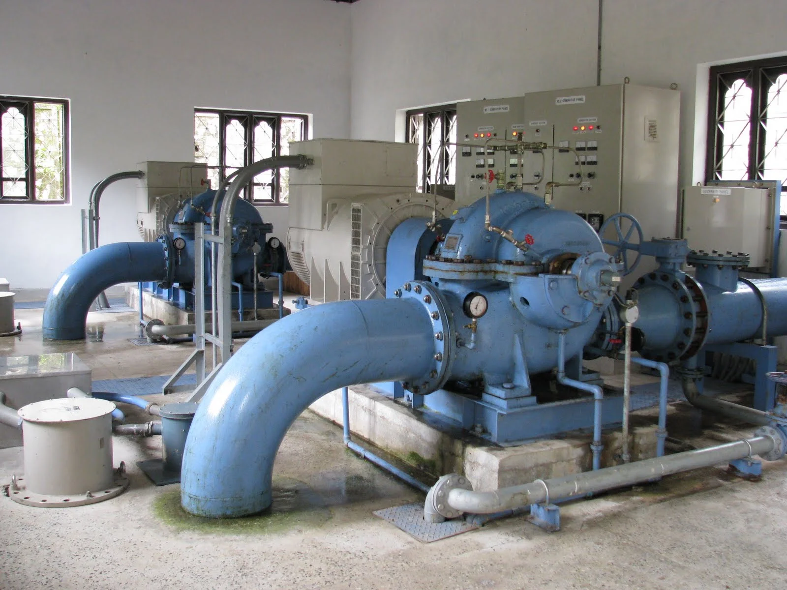 Micro-hydropower generators near Lhuentse, Bhutan
