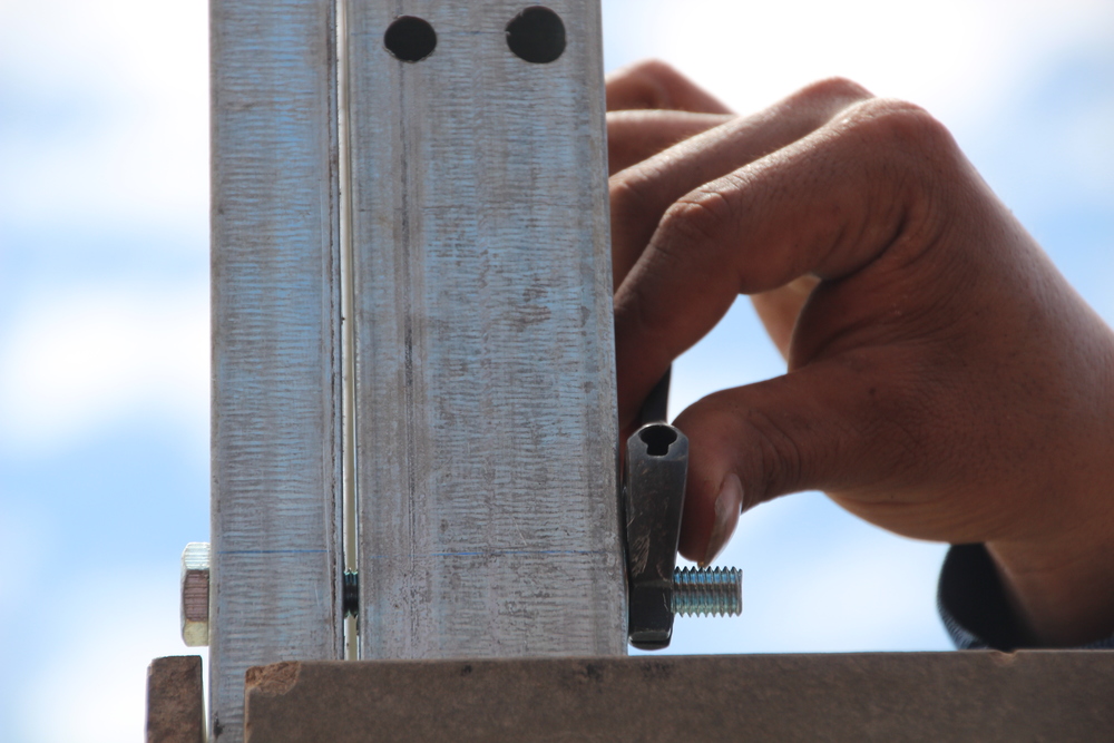Walls bolt together for easy assembly