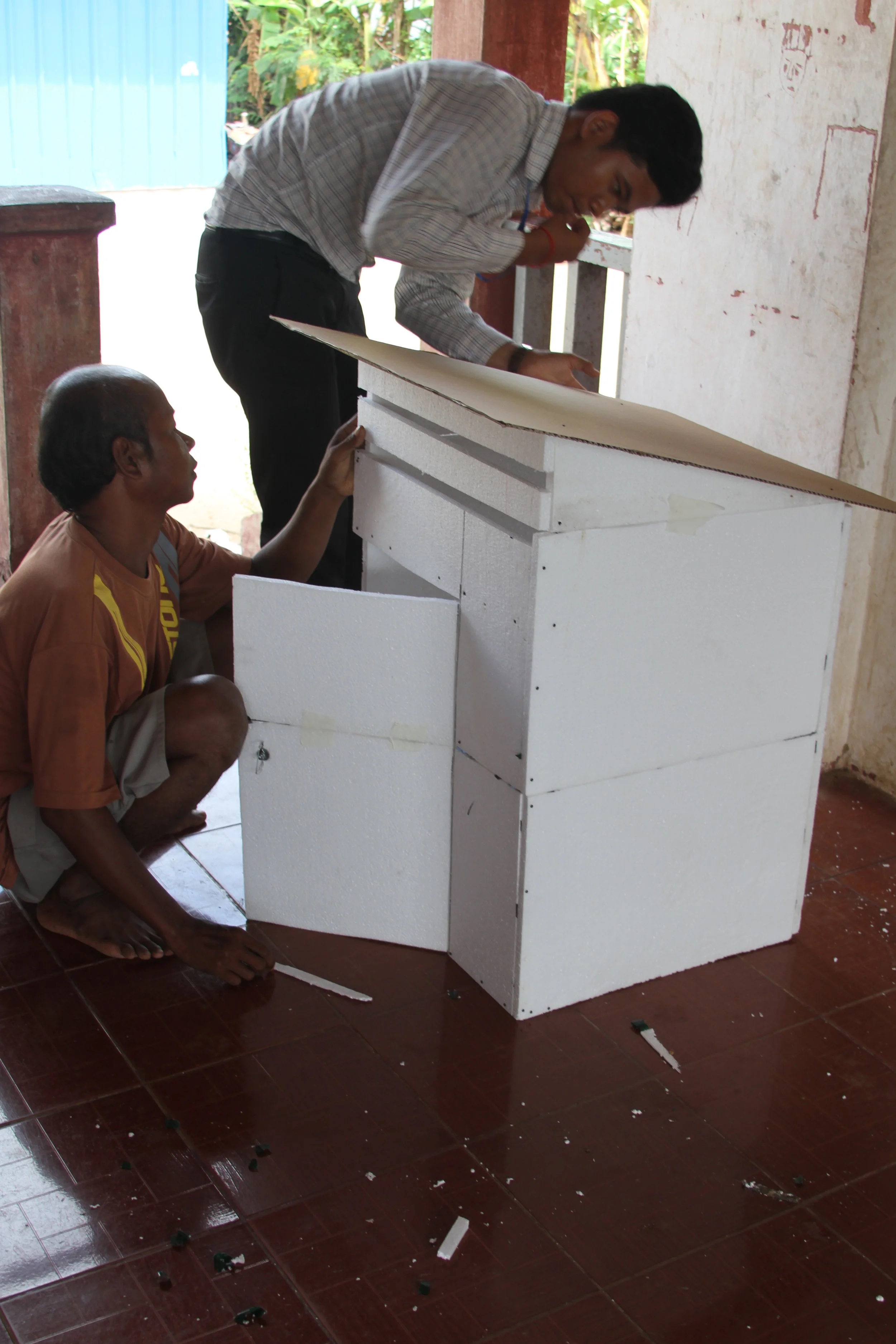 Co-creation workshop with rural Cambodian construction workers