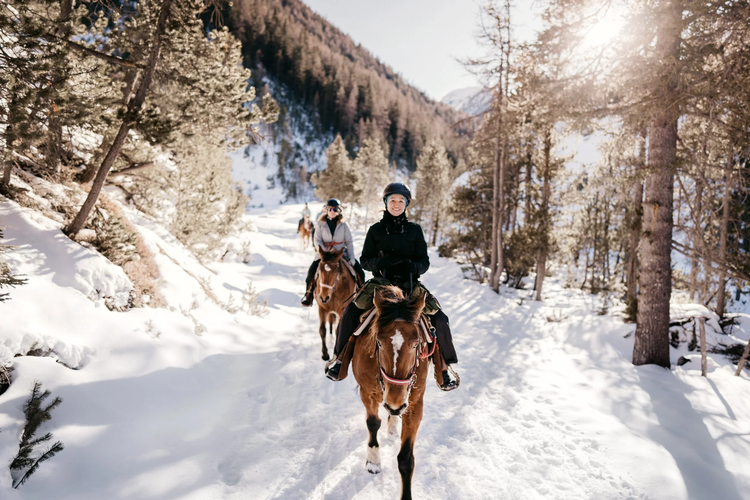 Winterreiten & Yoga im Unterengadin - mit Catherine