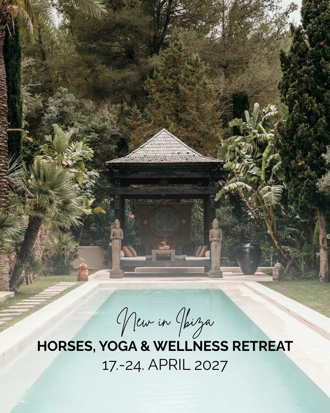 Eine Woche mit tollen Frauen in einer wundersch&ouml;nen Villa in Ibiza, mit genug Freiraum f&uuml;r genau das Programm, das du gerade brauchst. Achtsam gestaltete Yogastunden mit Paula, eine Soundhealing Session bei den Pferden, zwei Ausritte in ein