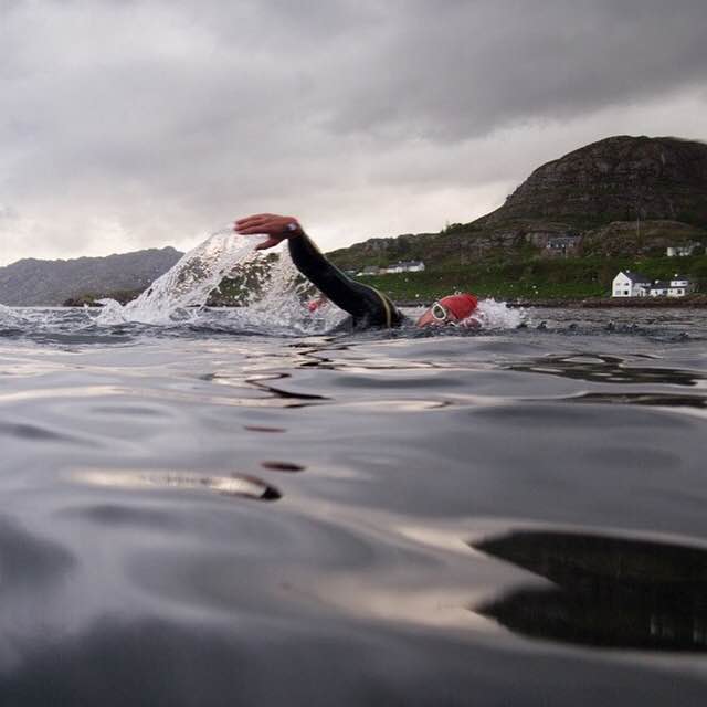 Calum during the Celtman Triathlon.