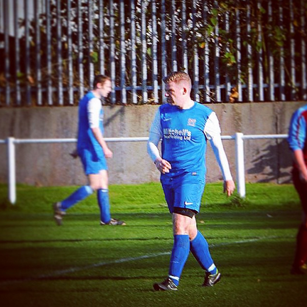 One of my last appearances in a footy kit!