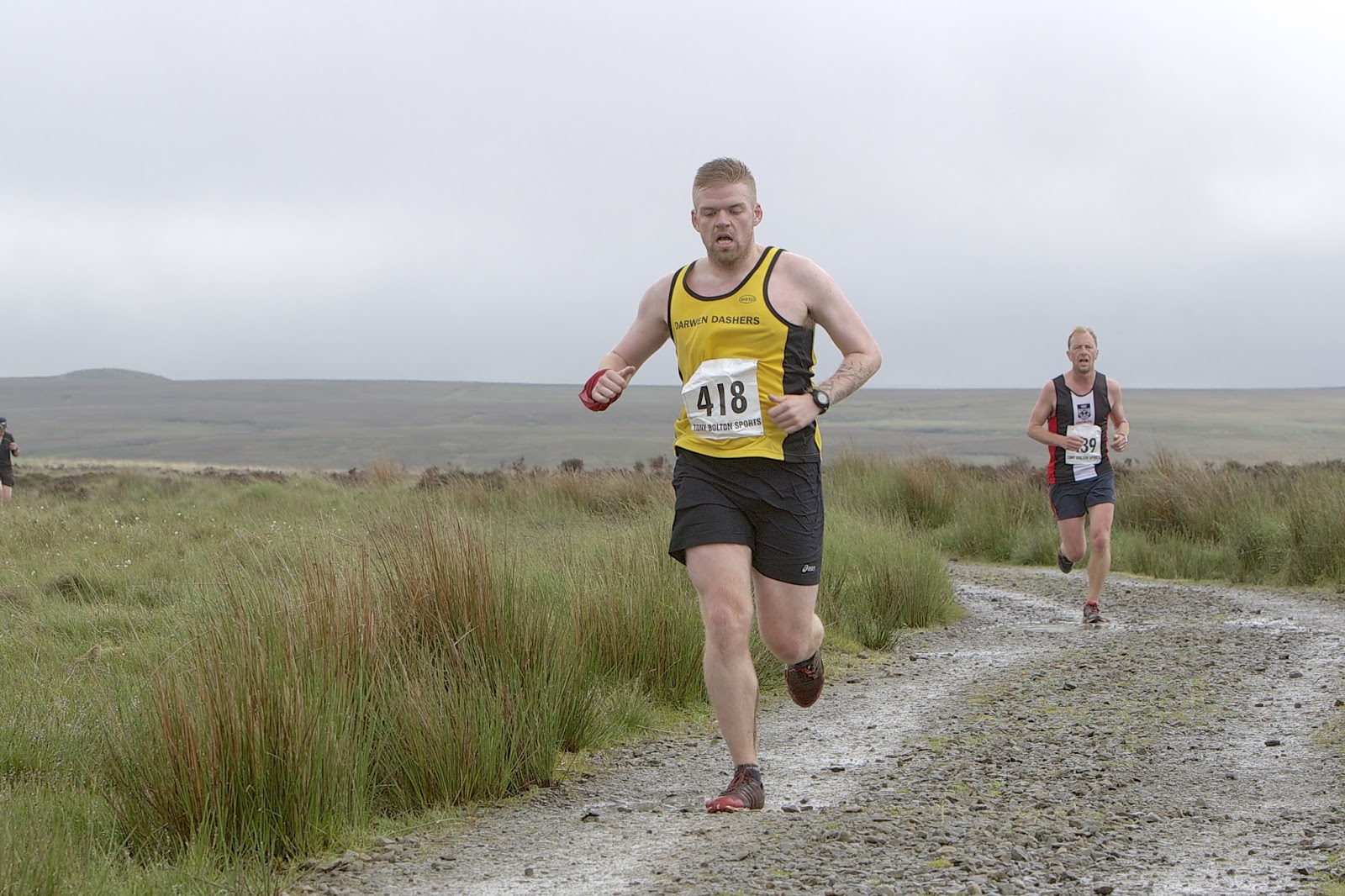 Great Hill fell race - weather was pants but I ran quite well - #39