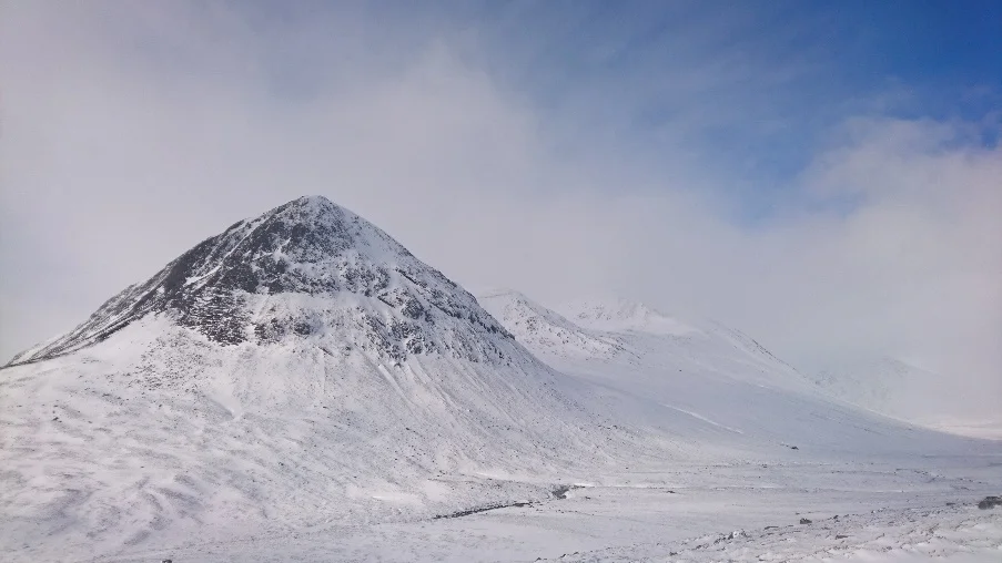 The Devils Point, Corrour Bothy the spec to the right.