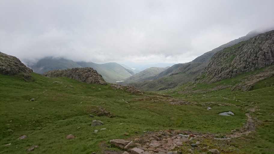 Looking down the corridor route.