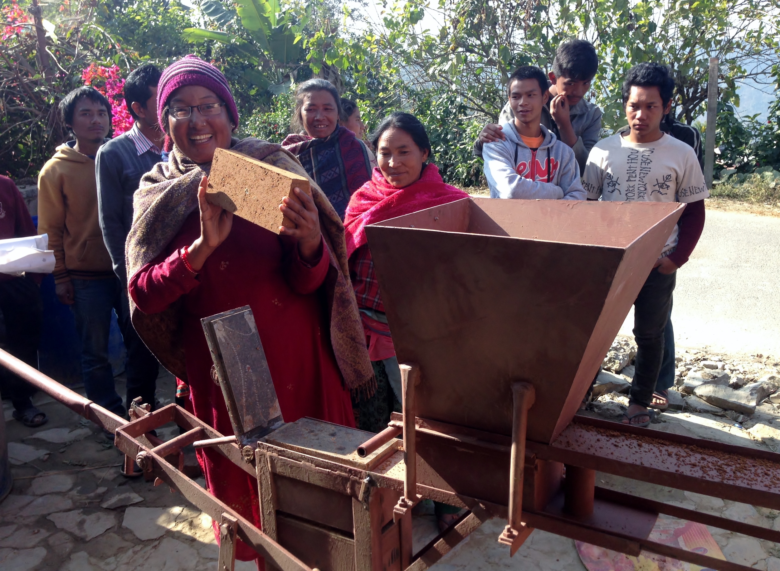 abari-Compressed Earth Block Workshop at Bhattedanda1.JPG