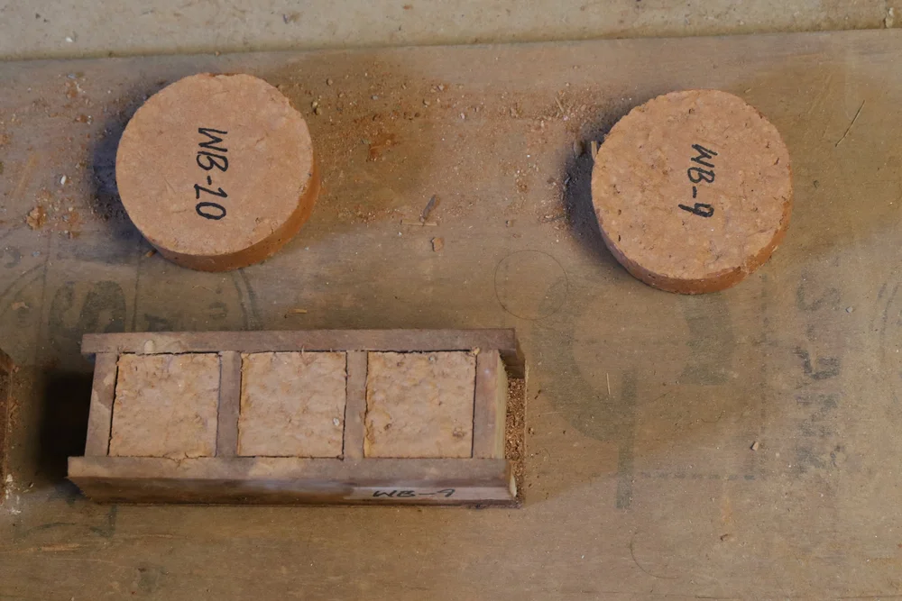 Stabilized test blocks