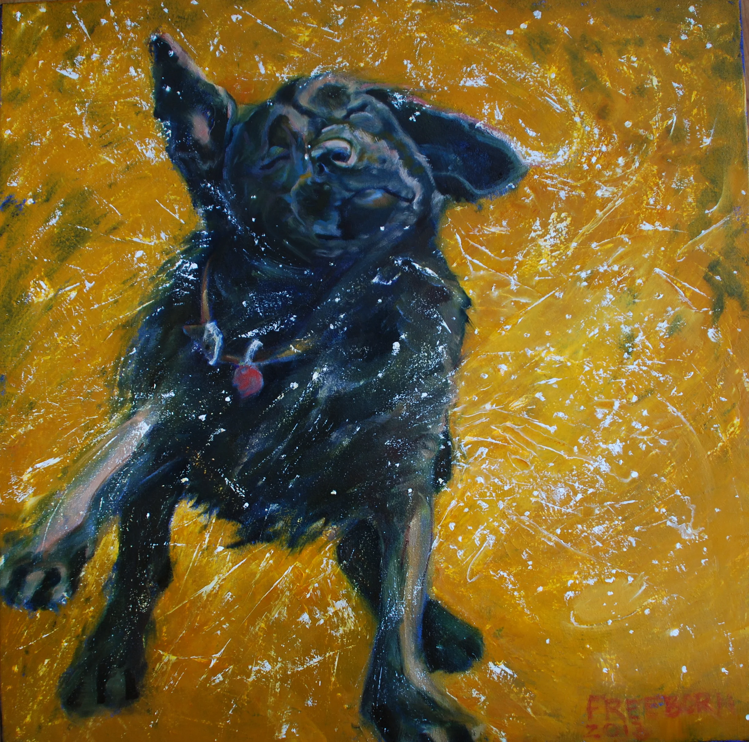 Plethora, oil, chalk dust, cold wax and glazes on canvas, SOLD, prints available