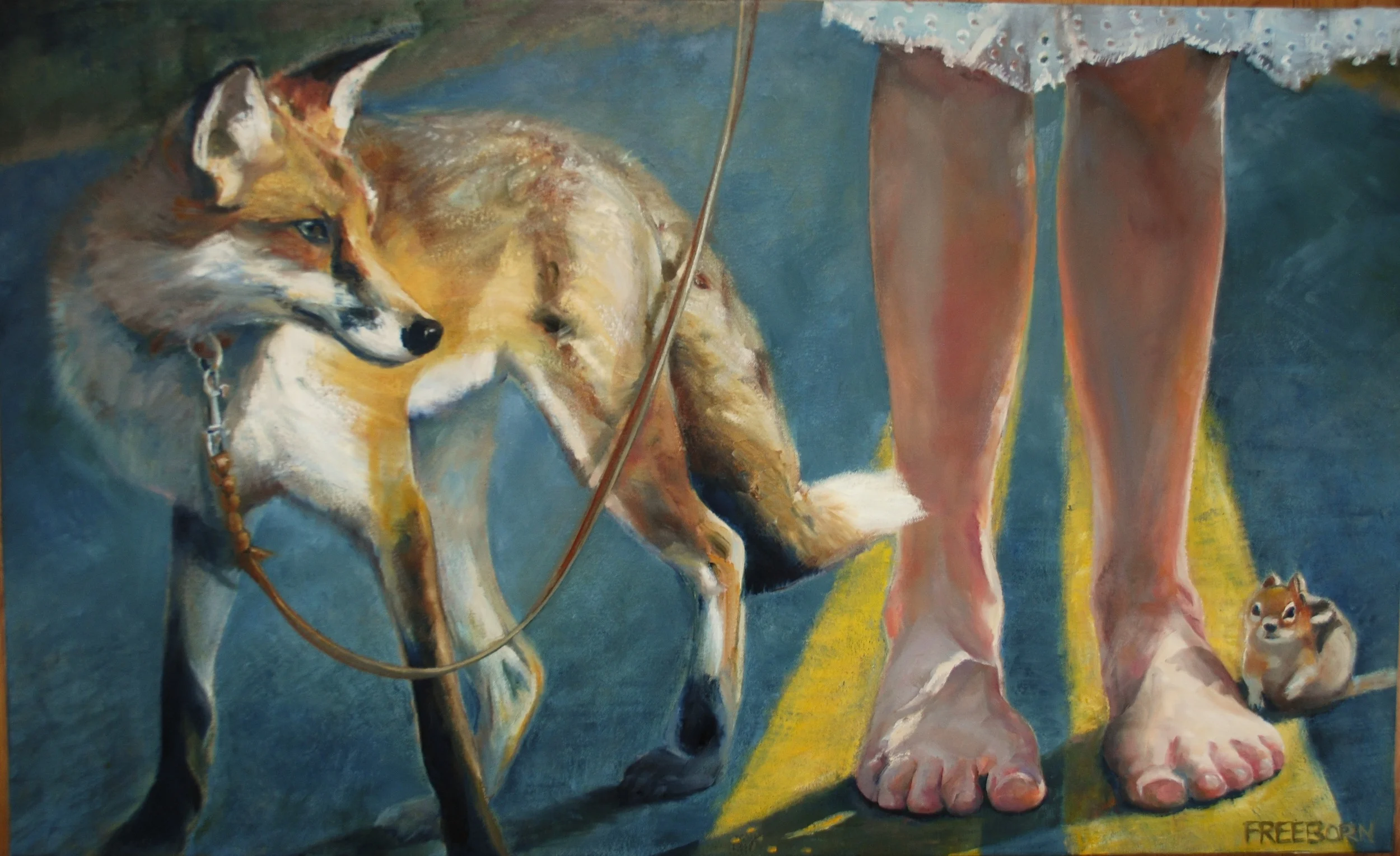 The Leash, oil on canvas, SOLD