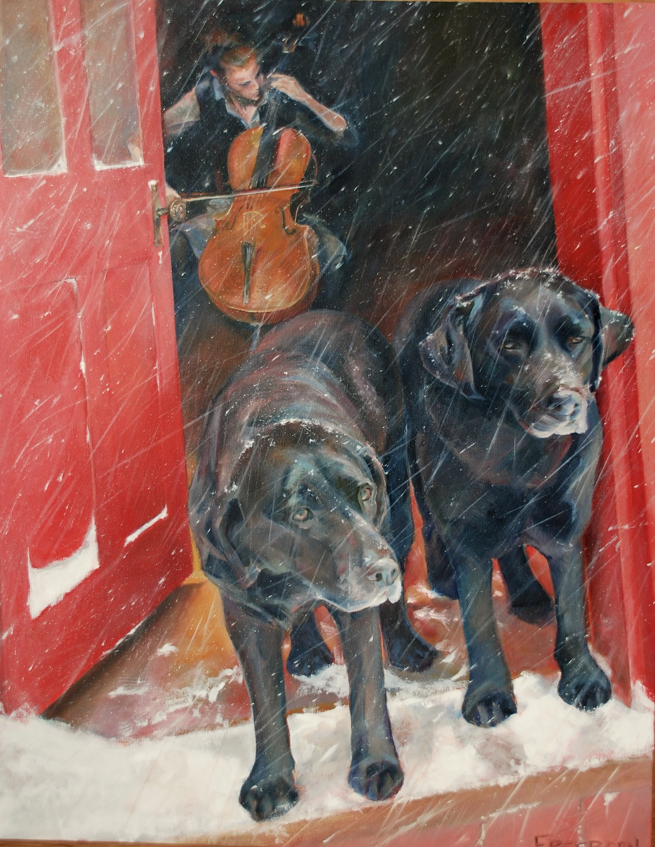 What The Winter Said, oil on canvas, SOLD