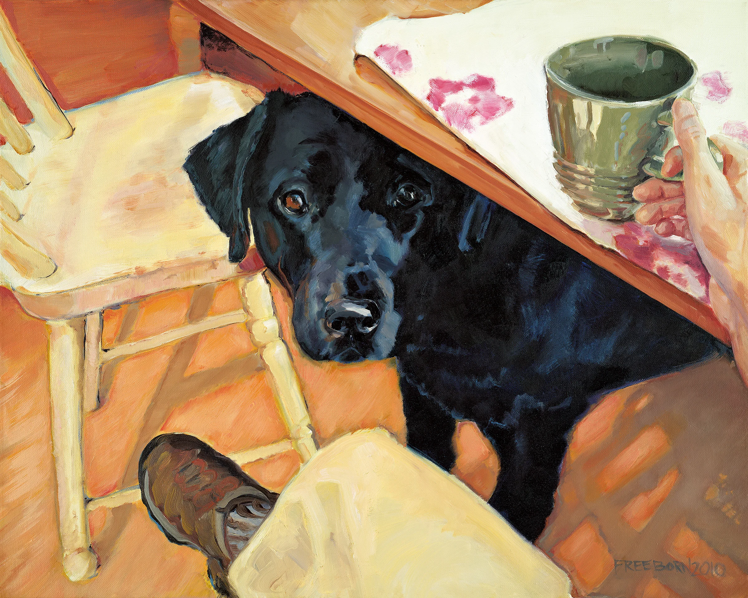 The Beggar, oil on canvas SOLD, prints available