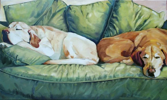 Love Seat, oil on canvas, SOLD